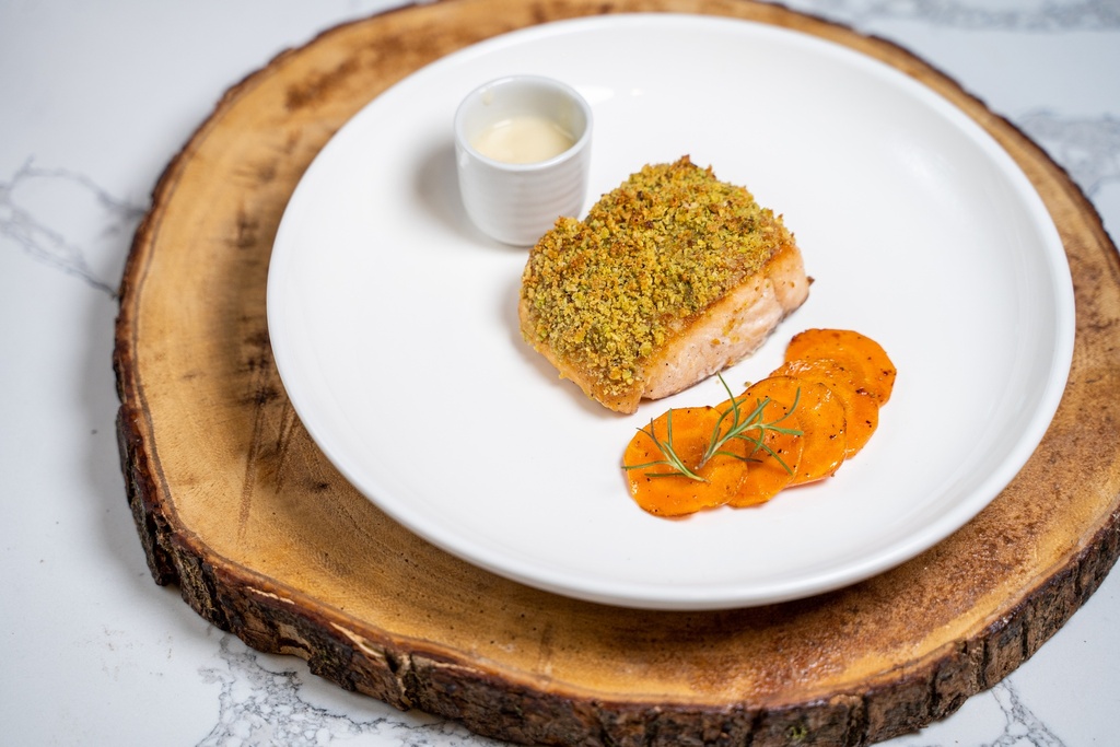 Nut Crusted Salmon &amp; Lemon Sauce Ala Carte